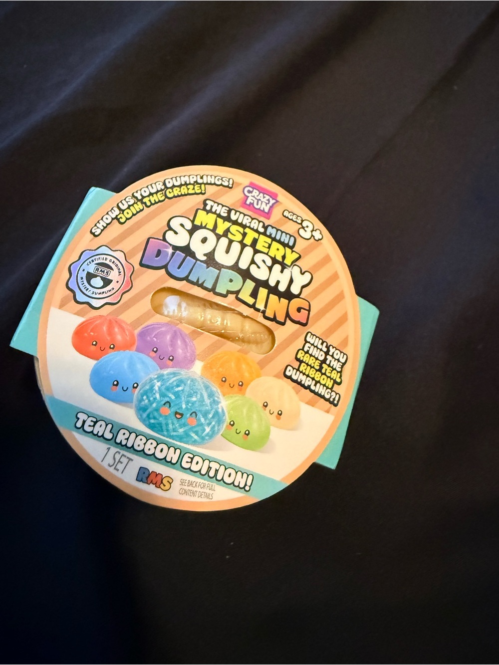 Mystery Squishy Dumpling - Teal Ribbon Edition by Crazy Fun